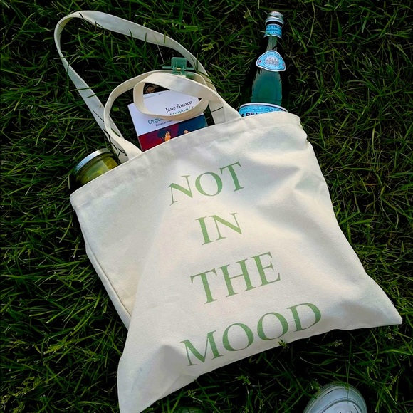 Not In The Mood Canvas Tote Bag Never Worn! - Picture 1 of 2